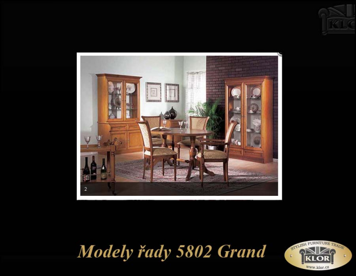 Grand - řada 5802 levnější řada stylového nábytku