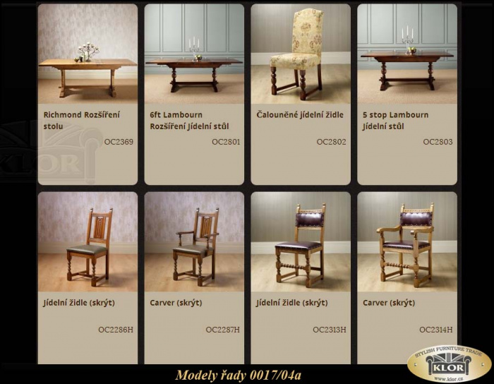 Jídelní stoly a židle 0017-04