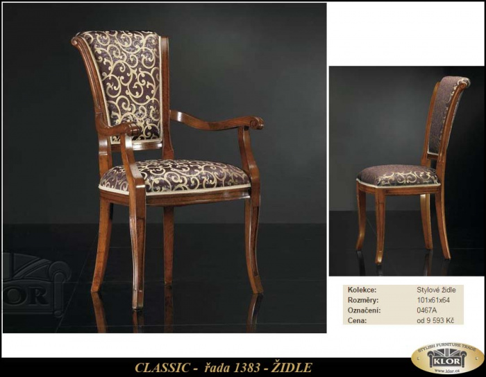 Modely řady CLASICC 1380 Židle