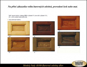 Levný stylový nábytek z masivu 48-00 Odstíny dřev